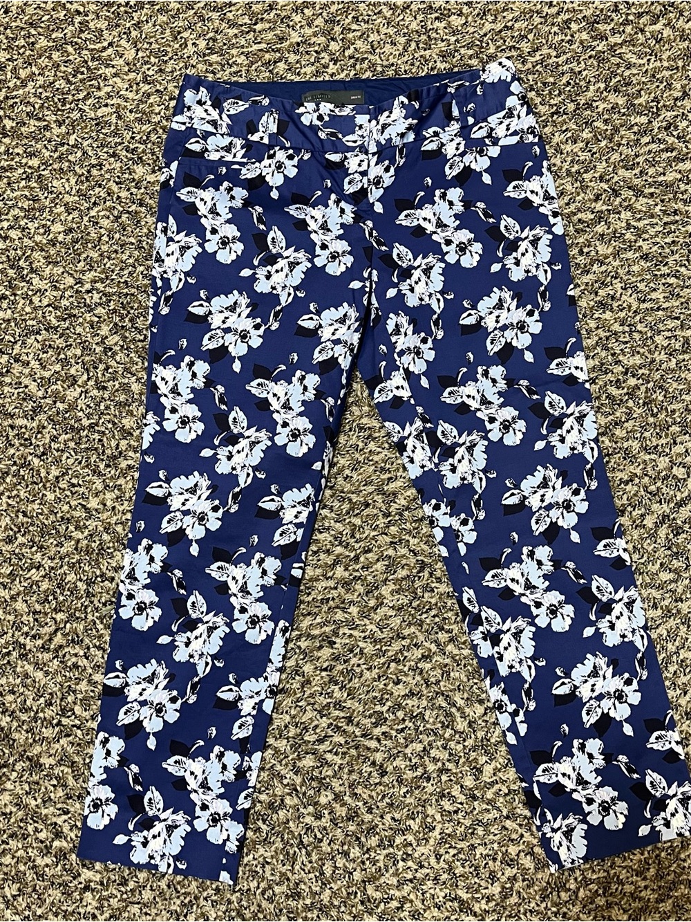 The Limited Navy Pant with Trendy Floral Pattern